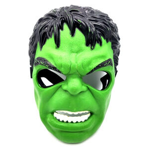 MARVEL Incredible HULK Mask Youth Size Green Hard Plastic Adjustable